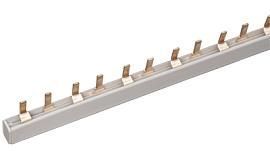 Шина соединительная двухрядная до 63 А (PIN- штырь) длина 1 М (YNS21-2-063) IEK от поставщика КабельСпецСтрой