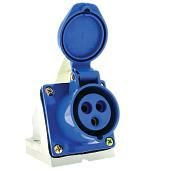 Розетка кабельная силовая стационарная наружная 133 2Р+РЕ 63А 220В IP67 (ps-133-63-220) EKF от поставщика КабельСпецСтрой