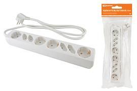 Удлинитель бытовой У044, 4 б/з+4 с/з, 1,5метра, ПВС 3х1,5мм2 16А/250В SQ1303-0310 TDM от поставщика КабельСпецСтрой