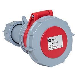 Розетка кабельная силовая переносная 2142 3Р+РЕ 16А 380В IP67 ps-2142-16-380 EKF PROxima от поставщика КабельСпецСтрой