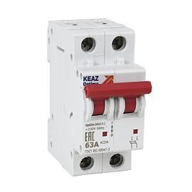 Выключатель нагрузки BM63P 2п 63А на DIN-рейку КЭАЗ (103894) от поставщика КабельСпецСтрой