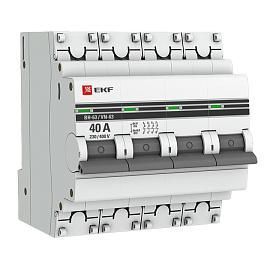Выключатель нагрузки ВН-63, 4P 40А PROxim под опломбировку SL63-4-40-pro EKF от поставщика КабельСпецСтрой