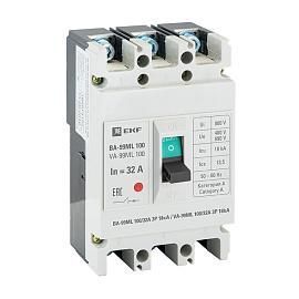 Выключатель автоматический 32А 3П трехполюсный ВА-99МL 18кА IP30 Basic mccb99-100-32mi EKF от поставщика КабельСпецСтрой Выключатель автоматический 32А 3П трехполюсный ВА-99МL 18кА IP30 Basic mccb99-100-32mi EKF от поставщика КабельСпецСтрой