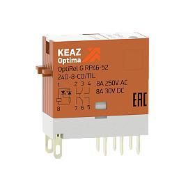 Реле промежуточное OptiRel G RP46-52-230-8-CO-S/TIL 281053 КЭАЗ от поставщика КабельСпецСтрой Реле промежуточное OptiRel G RP46-52-230-8-CO-S/TIL 281053 КЭАЗ от поставщика КабельСпецСтрой