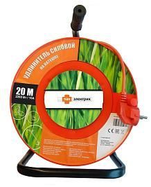 Удлинитель на катушке 1 гнездо 20 метров б/з 10А ПВС 2х1,0 (25561 1) Пан Электрик от поставщика КабельСпецСтрой
