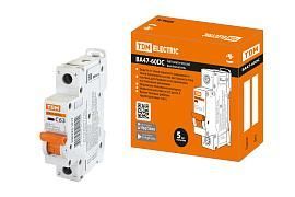 Выключатель автоматический 63А 1П однополюсный характеристика C 6кА ВА47-60DC SQ0223-1017 TDM от поставщика КабельСпецСтрой