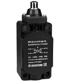 Выключатель путевой ВП 36-2110П-66 У2 толкатель 1з+1р безинерционный 30х60 мм без сальника 3А IP66 ET010881 Электротехник от поставщика КабельСпецСтрой